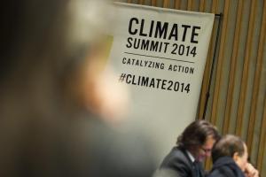 UN Climate Change Summit in New York, September 2014