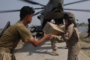 American Military Providing Humanitarian Aid to Pakistan Flood Victims, 2010