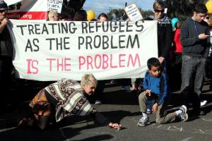 Refugee Rights Protest in Melbourne, Australia, 2013