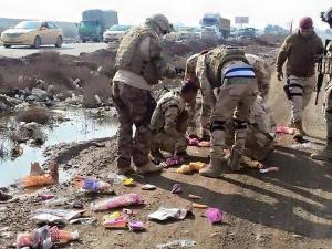 Disarming ISIS Improvised Explosive Devices; Diyala, Iraq, Nov 2015