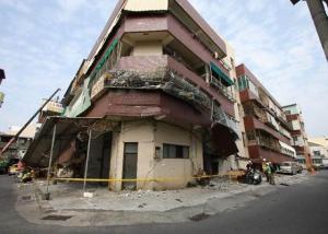 Effects of 2016 Taiwan Earthquake; Tainan, Taiwan, February 2016