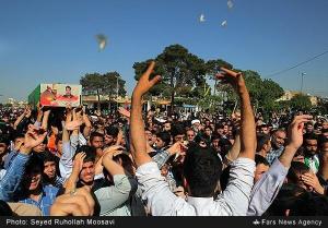 Funeral Service for Seven Pakistani Militants Killed in Syria, Qom - Iran, Apr 2015