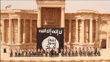 Mass Execution of Syrian Government Soldiers by ISIS in Palmyra Amphitheatre; Syria, May 2015