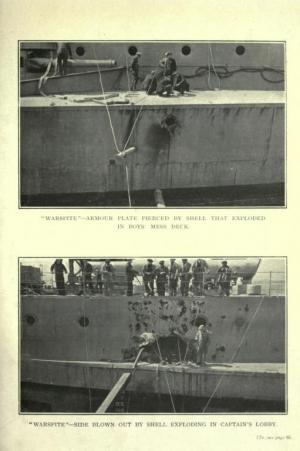 Damage to HMS Warspite following the Battle of Jutland