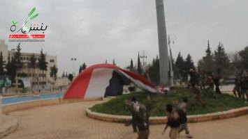 Rebel Fighters Capture Hanano Square in South Idlib