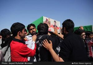 Funeral Service for Seven Pakistani Militants Killed in Syria, Qom - Iran, Apr 2015