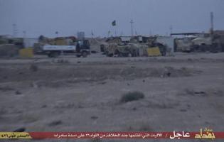 Islamic State Enters Captured Brigade 26 Iraqi Military Base , Tharthar - Iraq , Mar 2015