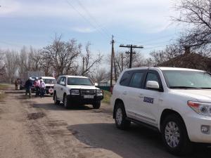 Organization for Security and Co-operation in Europe (OSCE) Observers Monitor Situation in Shyrokyne