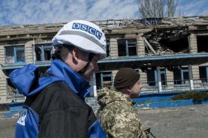 OSCE Monitors in Shyrokyne