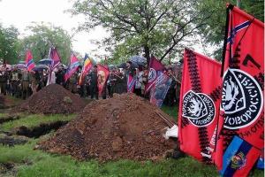 Funeral of Aleksy Mozgovoy, Commander of the Rebel Prizrak Brigade; Alchevsk, Ukraine, 2015