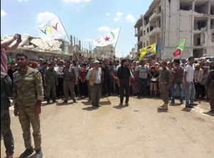 Funeral for American fighting with YPG, June 2015