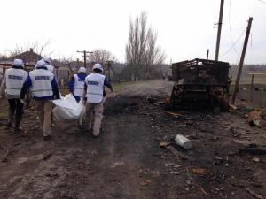 Organization for Security and Co-operation in Europe (OSCE) Observers Monitor Situation in Shyrokyne