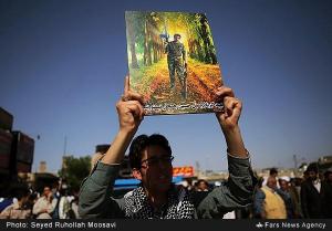 Funeral Service for Seven Pakistani Militants Killed in Syria, Qom - Iran, Apr 2015