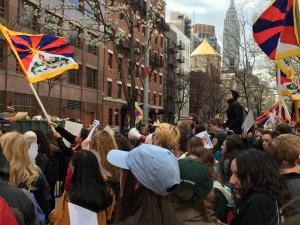 Pro-Tibetan Protest; New York, USA, April 2016