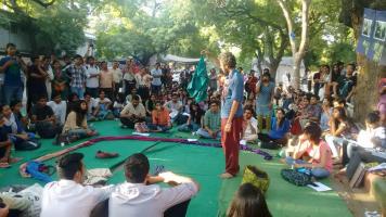 Pinjra Tod Demonstration; Delhi, New India, Oct 2015