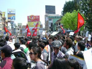 Protest Against the Delaying of the Completion of the Consitution; Kathmandu, Nepal, May 2011