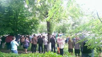 Funeral of Aleksy Mozgovoy, Commander of the Rebel Prizrak Brigade; Alchevsk, Ukraine, 2015