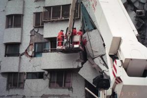 Rescue Operations Following the 921 Earthquake;  Jiji, Taiwan, September 1999