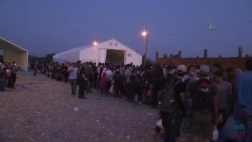 Middle Eastern Refugees in Gevgelija Camp; Macedonia, Sept 2015