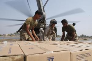 American Military Providing Humanitarian Aid to Pakistan Flood Victims, 2010