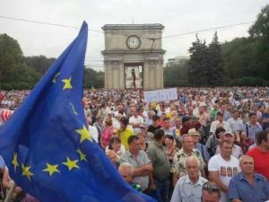 Moldovans Rally Against Government Corruption; Chisinau, Sept 2015