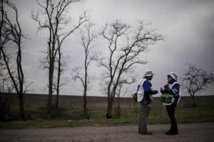 Organization for Security and Co-operation in Europe (OSCE) Observers Monitor Situation in Shyrokyne