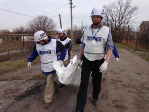 Organization for Security and Co-operation in Europe (OSCE) Observers Monitor Situation in Shyrokyne