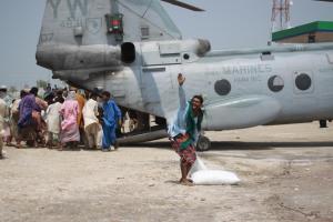 American Military Providing Humanitarian Aid to Pakistan Flood Victims, 2010